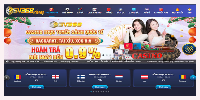 Giao diện của SV368